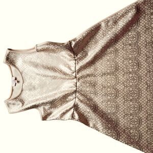 🛍️ Rose Gold Printed Dress